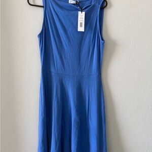 Eileen Fisher Cobalt Blue Sleeveless A-Line Dress